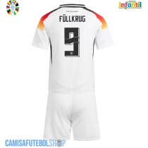 Camisa de time de futebol Alemanha Niclas Fullkrug #9 Replicas 1º Equipamento Infantil Europeu 2024 Manga Curta (+ Calças curtas)
